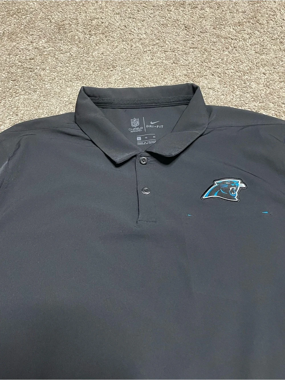 Nike NFL Panthers On Field Polo Men’s XL